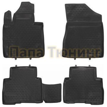 Коврики в салон полиуретан 4 штуки Autofamily для Kia Sorento 2012-2020 Коврики в салон полиуретан 4 штуки Autofamily для Kia Sorento 2012-2020