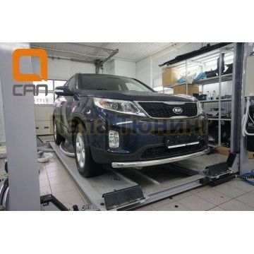 Защита переднего бампера 60 мм CAN Otomotiv для Kia Sorento 2012- Защита переднего бампера 60 мм CAN Otomotiv для Kia Sorento 2012-