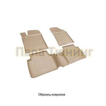 Коврики в салон полиуретан бежевые 4 штуки Autofamily для Land Rover Range Rover Sport 2005-2013