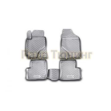 Коврики в салон полиуретан 4 штуки Autofamily для Lifan Solano 620 2010-2016
