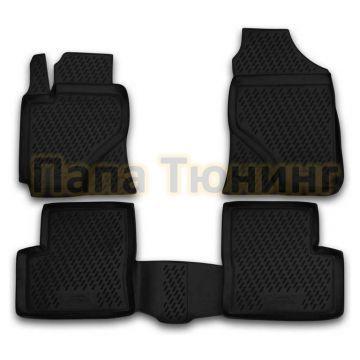 Коврики в салон полиуретан 4 штуки Autofamily для Lifan Solano 620 2010-2016