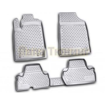 Коврики в салон полиуретан 4 штуки для 2 дверей Autofamily для Mitsubishi L200 2010-2015 Коврики в салон полиуретан 4 штуки для 2 дверей Autofamily для Mitsubishi L200 2010-2015