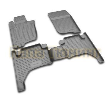 Коврики в салон полиуретан 4 штуки Autofamily для Mitsubishi L200 2006-2015 Коврики в салон полиуретан 4 штуки Autofamily для Mitsubishi L200 2006-2015