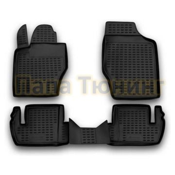Коврики в салон полиуретан 4 штуки Autofamily для Peugeot 307 2001-2008