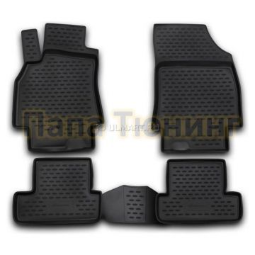 Коврики в салон полиуретан 4 штуки Autofamily для Renault Megane 2009-2015