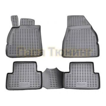 Коврики в салон полиуретан 4 штуки Autofamily для Renault Megane 2003-2009