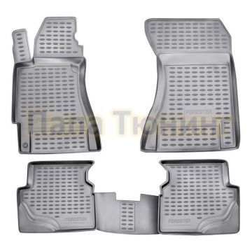 Коврики в салон полиуретан 4 штуки Autofamily для Subaru Forester 2002-2008 Коврики в салон полиуретан 4 штуки Autofamily для Subaru Forester 2002-2008