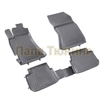 Коврики в салон полиуретан 4 штуки Autofamily для Subaru Forester 2008-2013