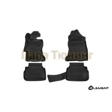 Коврики 3D в салон полиуретан 4 штуки Autofamily для Subaru XV 2017-2019 Коврики 3D в салон полиуретан 4 штуки Autofamily для Subaru XV 2017-2019