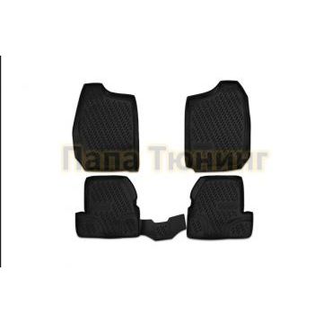 Коврики в салон полиуретан 4 штуки Autofamily для Suzuki Jimny 1998-2018 Коврики в салон полиуретан 4 штуки Autofamily для Suzuki Jimny 1998-2018