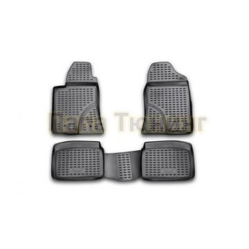 Коврики в салон полиуретан 4 штуки Autofamily для Toyota Avensis 2003-2008