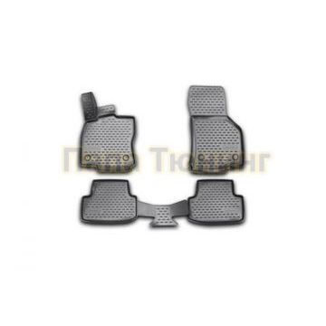 Коврики 3D в салон полиуретан 4 штуки Autofamily для Volkswagen Golf 7 2013-