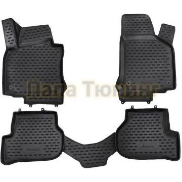 Коврики 3D в салон полиуретан 4 штуки Autofamily для Volkswagen Golf 6 2009-2012 Коврики 3D в салон полиуретан 4 штуки Autofamily для Volkswagen Golf 6 2009-2012