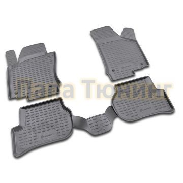 Коврики в салон полиуретан 4 штуки Autofamily для Volkswagen Jetta 2005-2011