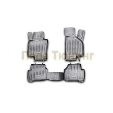 Коврики в салон полиуретан 4 штуки Autofamily для Volkswagen Passat B6 2005-2010 Коврики в салон полиуретан 4 штуки Autofamily для Volkswagen Passat B6 2005-2010