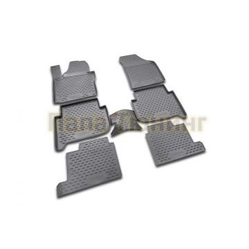 Коврики в салон полиуретан 6 штук для 7 мест Autofamily для Volkswagen Touran 2006-2010 Коврики в салон полиуретан 6 штук для 7 мест Autofamily для Volkswagen Touran 2006-2010