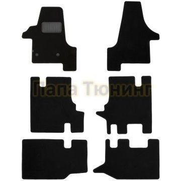 Коврики в салон Klever Premium 6 штук на минивен для Volkswagen Transporter T5 2003-2015 Коврики в салон Klever Premium 6 штук на минивен для Volkswagen Transporter T5 2003-2015