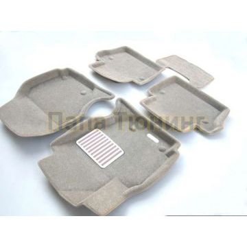 Коврики текстильные 3D Euromat бежевые Original Lux для Volvo S80/XC70 2006-2016