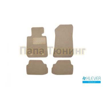 Коврики в салон Klever Premium бежевые 4 штуки на хетчбек 3 двери с АКПП для BMW 1 E81 2004-2011 Коврики в салон Klever Premium бежевые 4 штуки на хетчбек 3 двери с АКПП для BMW 1 E81 2004-2011