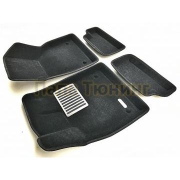 Коврики текстильные 3D Euromat чёрные Original Lux для Audi TT 2014-
