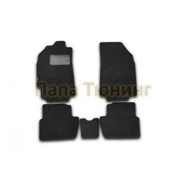 Коврики в салон текстиль 4 штуки Autofamily для Chevrolet Spark 2005-2010