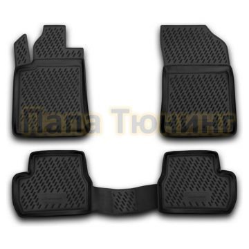 Коврики в салон полиуретан 4 штуки Autofamily для Citroen DS3 2010-2015