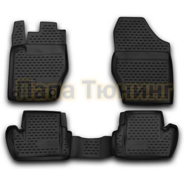 Коврики в салон полиуретан 4 штуки Autofamily для Citroen DS4 2011-2015