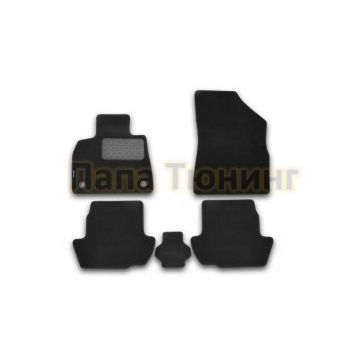 Коврики в салон текстиль 5 штук на АКПП Autofamily для Citroen DS5 2011-2015