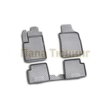 Коврики в салон полиуретан 4 штуки Autofamily для FIAT 500 2007-