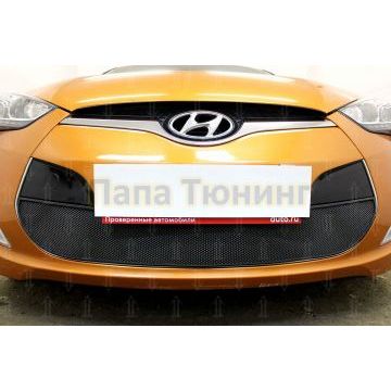 Защита радиатора Hyundai Veloster 2012-2016 black