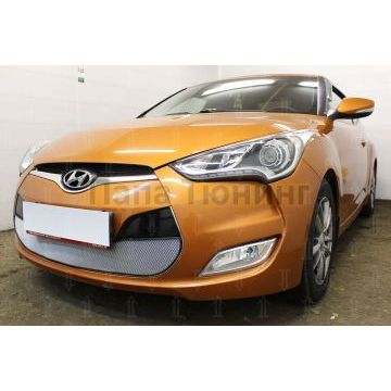 Защита радиатора Hyundai Veloster 2012-2016 chrome