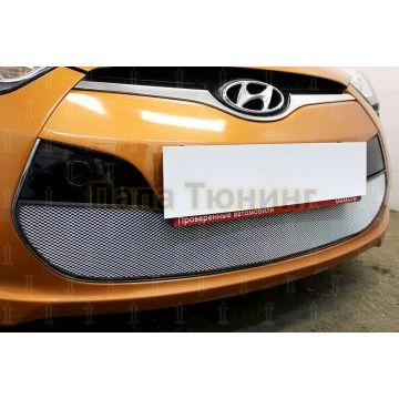 Защита радиатора Hyundai Veloster 2012-2016 chrome