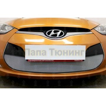 Защита радиатора Hyundai Veloster 2012-2016 chrome