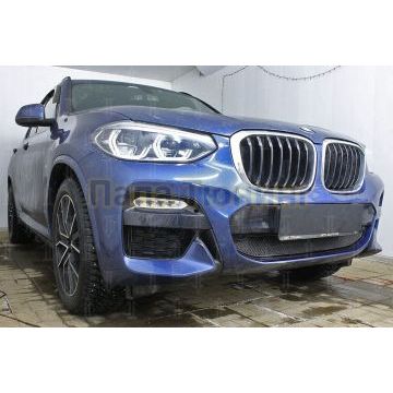 Защита радиатора BMW X3 III (G01) (xDrive AT / xDrive AT M Sport) 2017- black низ PREMIUM