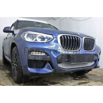 Защита радиатора BMW X3 III (G01) (xDrive AT / xDrive AT M Sport) 2017- chrome низ PREMIUM