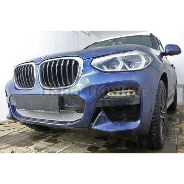 Защита радиатора BMW X3 III (G01) (xDrive AT / xDrive AT M Sport) 2017- chrome низ PREMIUM
