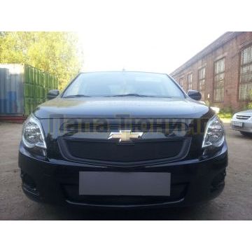 Защита радиатора Ravon R4 2016- / Chevrolet Cobalt 2013- chrome низ
