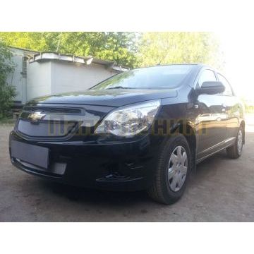 Защита радиатора Ravon R4 2016- / Chevrolet Cobalt 2013- black низ
