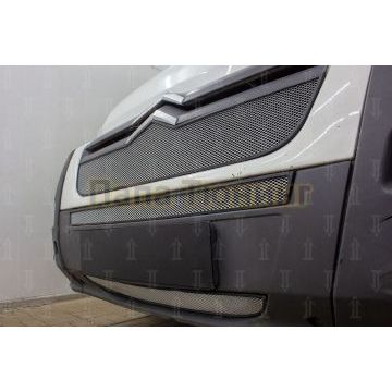 Защита радиатора Peugeot Boxer 2014- (2 части) / Fiat Ducato IV 2014- / Citroen Jumper 2014- (2 части) chrome низ
