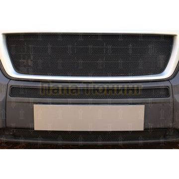 Защита радиатора Peugeot Boxer 2014- (2 части) / Fiat Ducato IV 2014- / Citroen Jumper 2014- (2 части) black низ