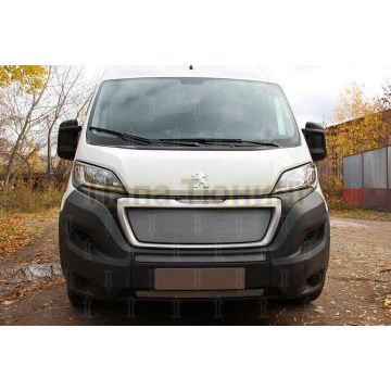 Защита радиатора Peugeot Boxer 2014- (2 части) / Fiat Ducato IV 2014- / Citroen Jumper 2014- (2 части) chrome низ