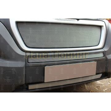 Защита радиатора Peugeot Boxer 2014- (2 части) / Fiat Ducato IV 2014- / Citroen Jumper 2014- (2 части) chrome низ
