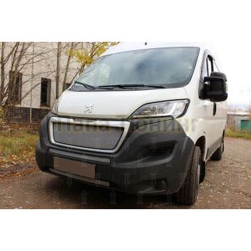 Защита радиатора Peugeot Boxer 2014- (2 части) / Fiat Ducato IV 2014- / Citroen Jumper 2014- (2 части) chrome низ