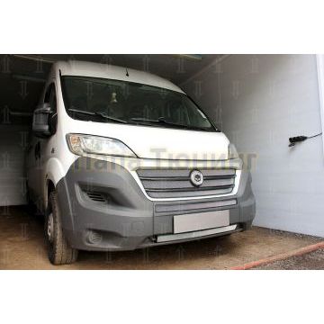 Защита радиатора Peugeot Boxer 2014- (2 части) / Fiat Ducato IV 2014- / Citroen Jumper 2014- (2 части) chrome низ
