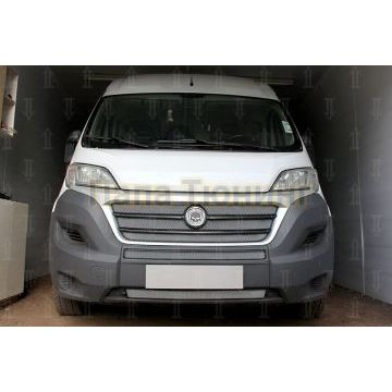 Защита радиатора Peugeot Boxer 2014- (2 части) / Fiat Ducato IV 2014- / Citroen Jumper 2014- (2 части) chrome низ