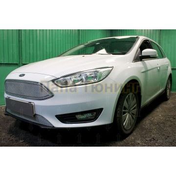 Защита радиатора Ford Focus III (рестайлинг) 2014- chrome низ PREMIUM