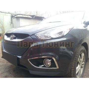 Защита радиатора Hyundai IX35 2010- black PREMIUM