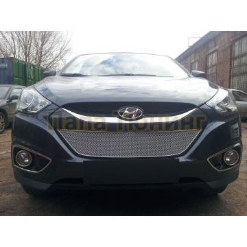 Защита радиатора Hyundai IX35 2010- chrome PREMIUM