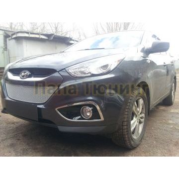 Защита радиатора Hyundai IX35 2010- chrome PREMIUM