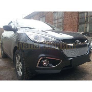 Защита радиатора Hyundai IX35 2010- chrome PREMIUM